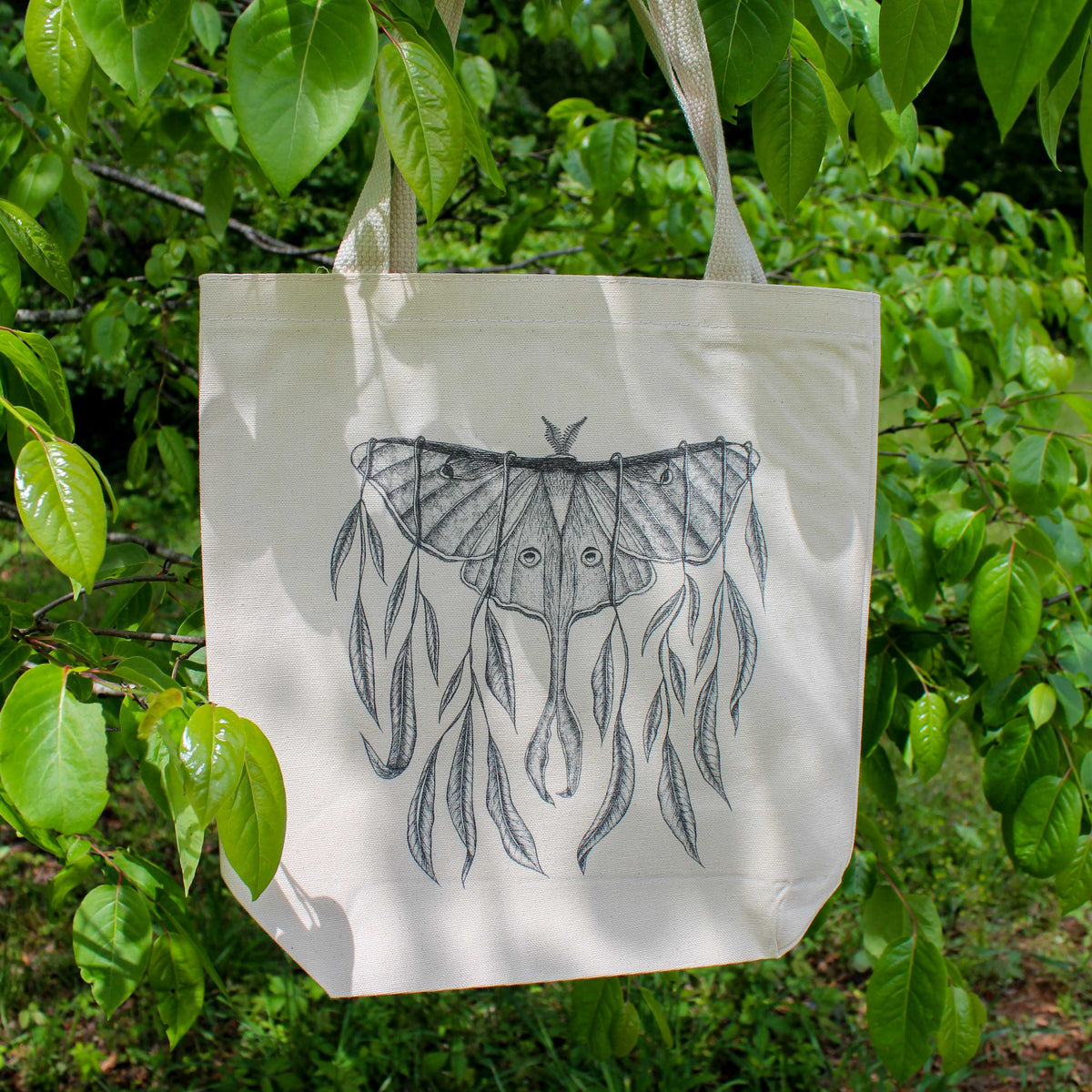 Luna Moth Tote Bag Cottagecore Tote Bag Pastel Goth Tote 